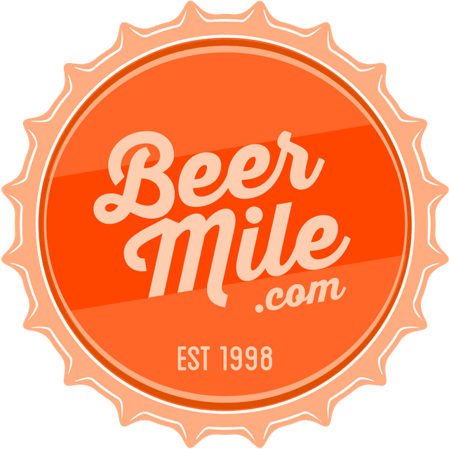 The beermile.com bottle cap logo